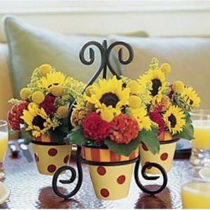Gail Pittman Flower Pot Stand with Flower Pots